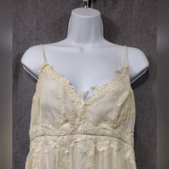 SOLD Altard State Floral Lace Maxi Dress Women's L Cream Fairy Retro Y2K 90s - Picture 2 of 8